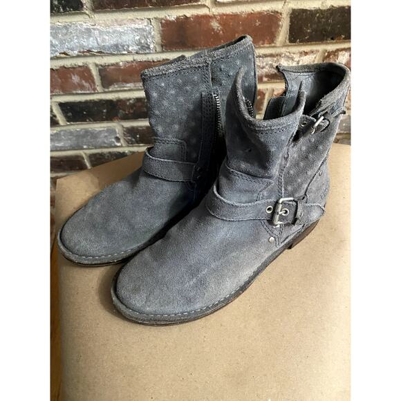 Ugg womens suede zip up bootie size 7 - Picture 1 of 4